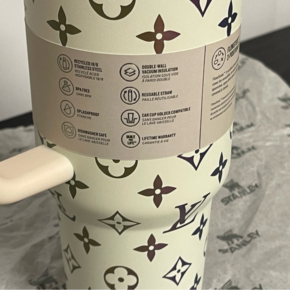 Stanley Tumbler with Cream and iridescent accents - Picture 8 of 10